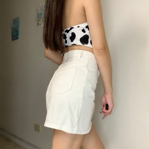 Brandy Melville white Crosby denim skirt - Picture 4 of 7